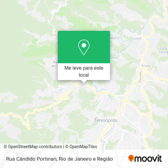 Rua Cândido Portinari mapa