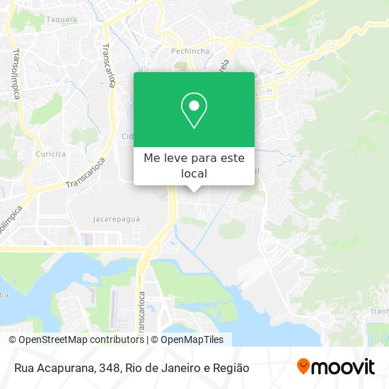 Rua Acapurana, 348 mapa
