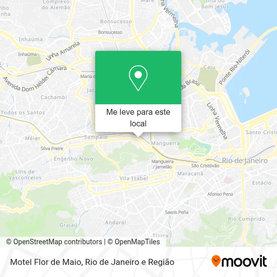 Motel Flor de Maio mapa