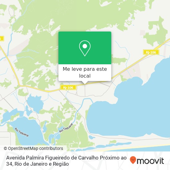 Avenida Palmira Figueiredo de Carvalho Próximo ao 34 mapa
