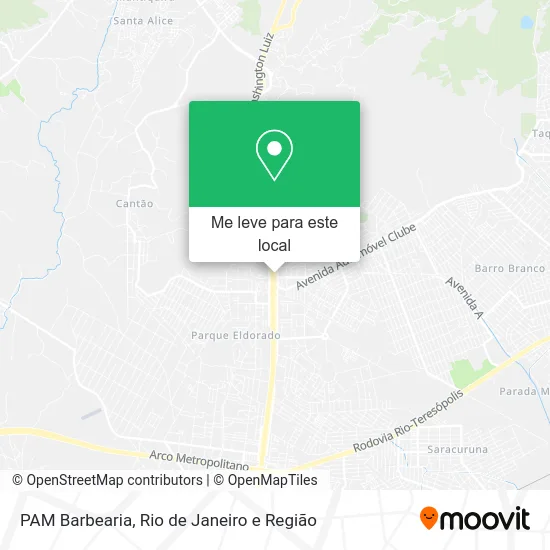 PAM Barbearia mapa