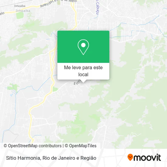 Sítio Harmonia mapa
