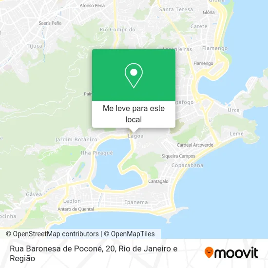 Rua Baronesa de Poconé, 20 mapa