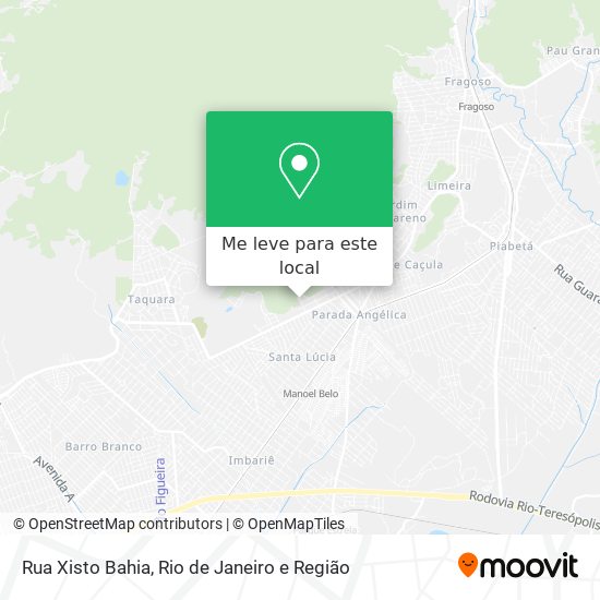 Rua Xisto Bahia mapa