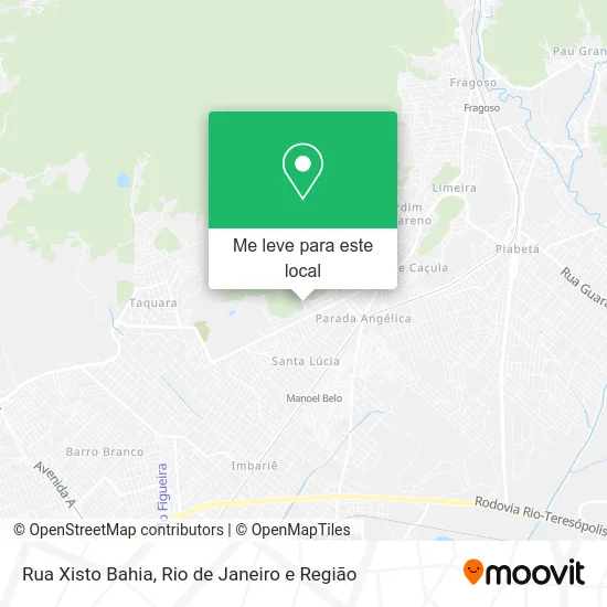 Rua Xisto Bahia mapa