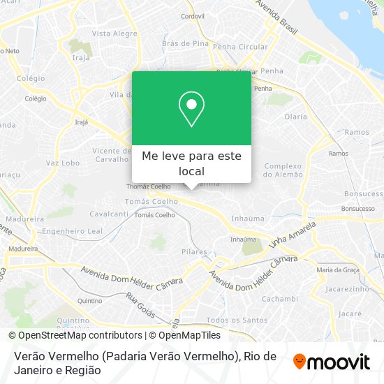 Verão Vermelho (Padaria Verão Vermelho) mapa