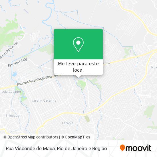 Rua Visconde de Mauá mapa