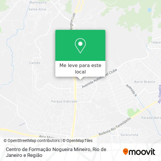 Centro de Formação Nogueira Mineiro mapa
