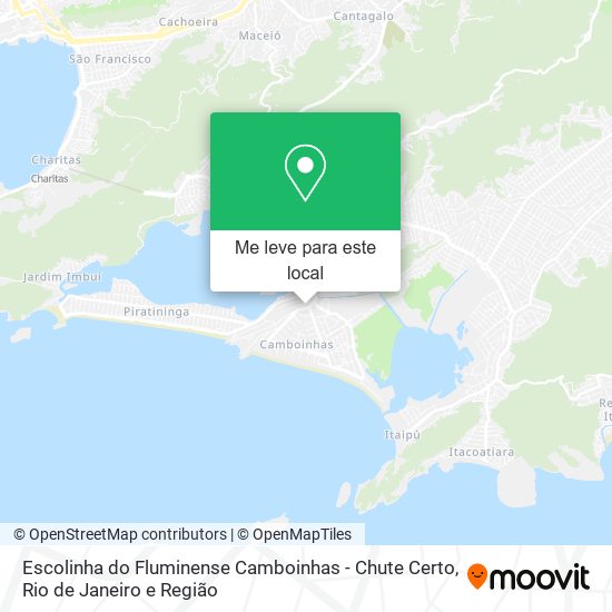 Escolinha do Fluminense Camboinhas - Chute Certo mapa
