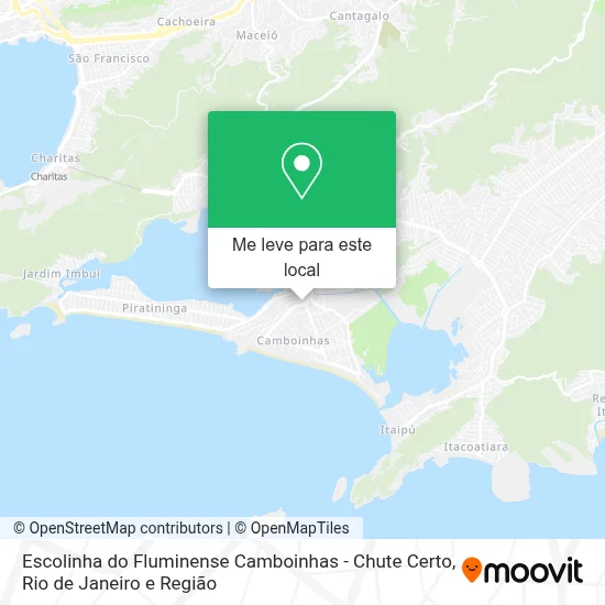 Escolinha do Fluminense Camboinhas - Chute Certo mapa