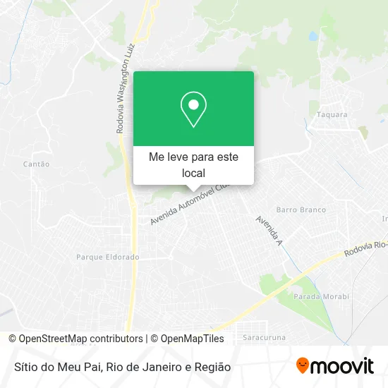 Sítio do Meu Pai mapa