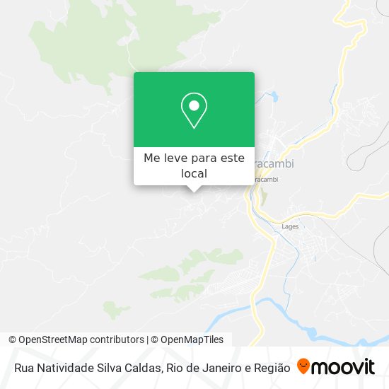 Rua Natividade Silva Caldas mapa