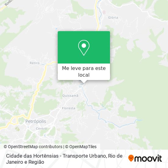 Cidade das Hortênsias - Transporte Urbano mapa