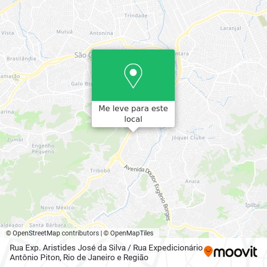 Rua Exp. Aristides José da Silva / Rua Expedicionário Antônio Piton mapa