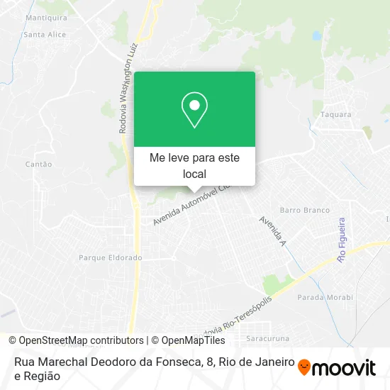 Rua Marechal Deodoro da Fonseca, 8 mapa