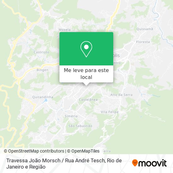 Travessa João Morsch / Rua André Tesch mapa