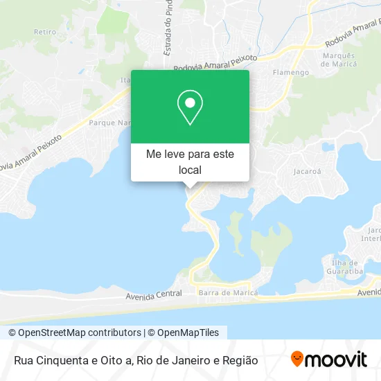 Rua Cinquenta e Oito a mapa