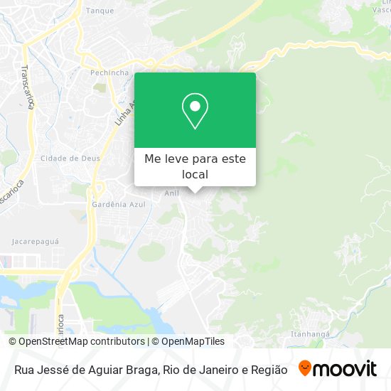 Rua Jessé de Aguiar Braga mapa