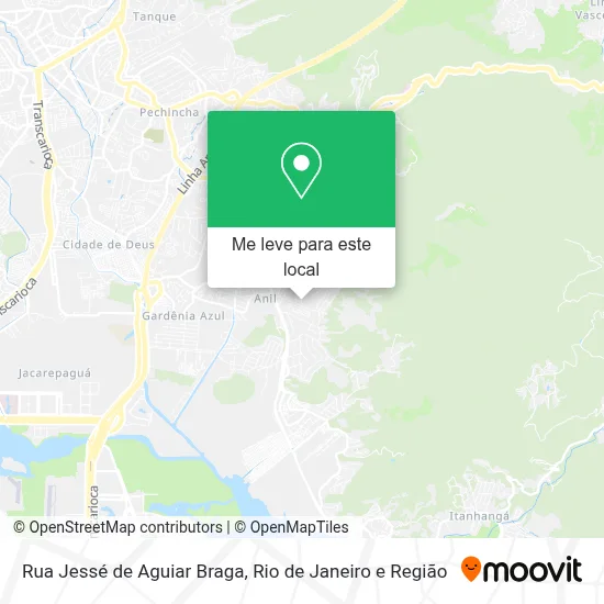Rua Jessé de Aguiar Braga mapa