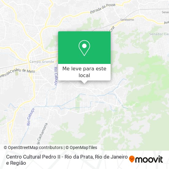 Centro Cultural Pedro II - Rio da Prata mapa