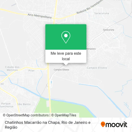Chatinhos Macarrão na Chapa mapa