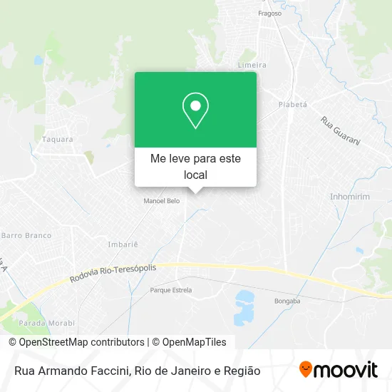 Rua Armando Faccini mapa