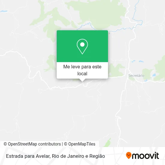 Estrada para Avelar mapa
