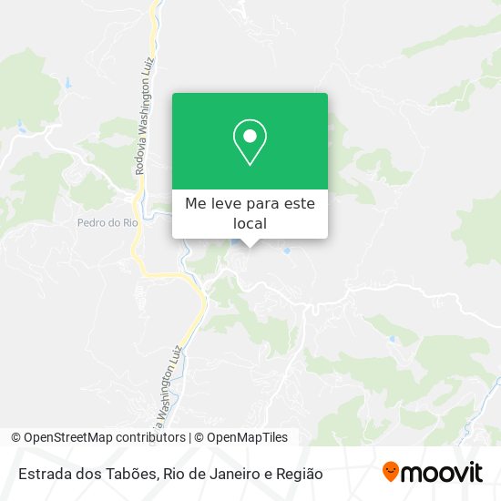 Estrada dos Tabões mapa