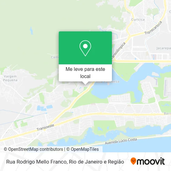 Rua Rodrigo Mello Franco mapa