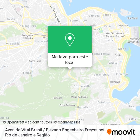 Avenida Vital Brasil / Elevado Engenheiro Freyssinet mapa