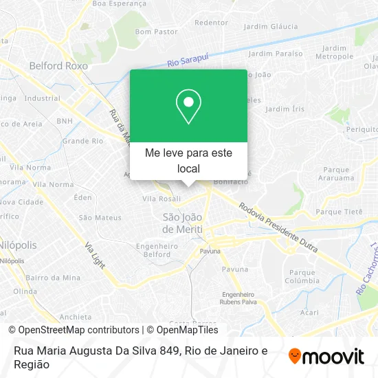 Rua Maria Augusta Da Silva 849 mapa