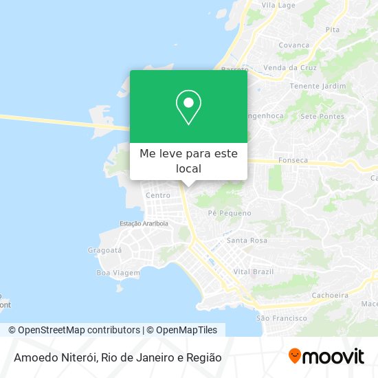 Amoedo Niterói mapa