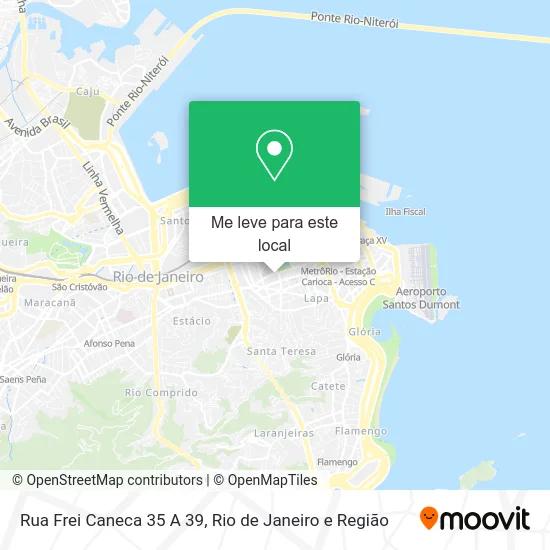 Rua Frei Caneca 35 A 39 mapa