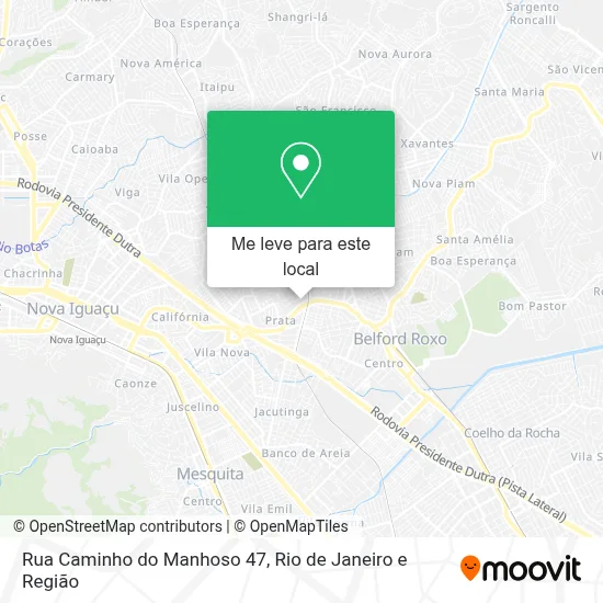 Rua Caminho do Manhoso 47 mapa