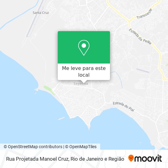 Rua Projetada Manoel Cruz mapa