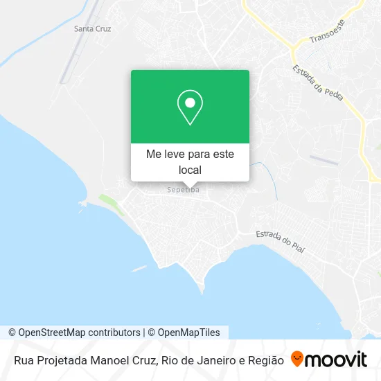 Rua Projetada Manoel Cruz mapa