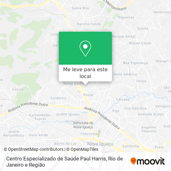 Centro Especializado de Saúde Paul Harris mapa