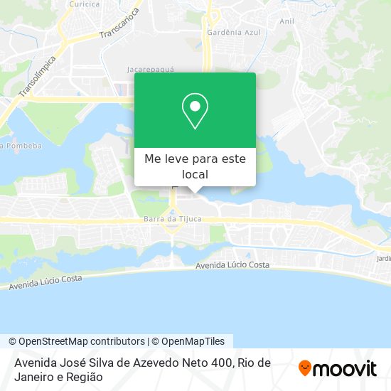 Avenida José Silva de Azevedo Neto 400 mapa