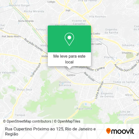 Rua Cupertino Próximo ao 125 mapa