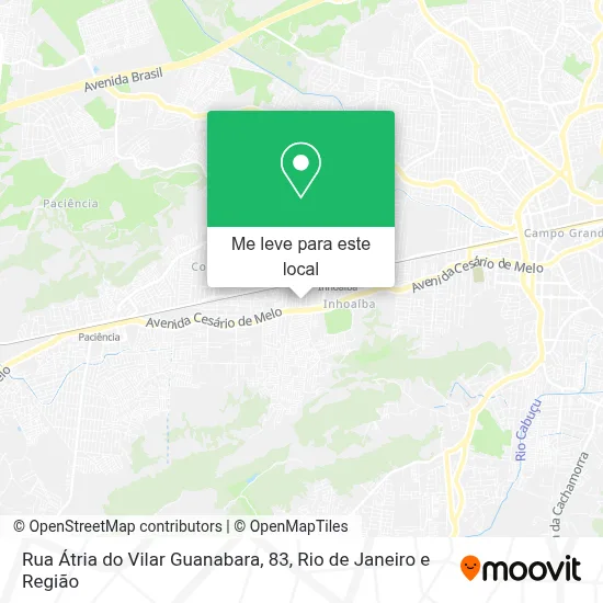 Rua Átria do Vilar Guanabara, 83 mapa