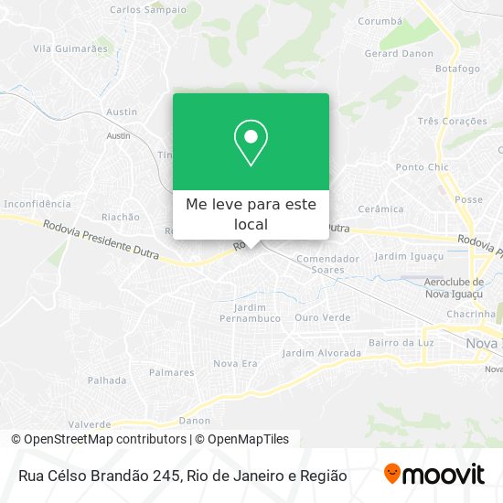 Rua Célso Brandão 245 mapa
