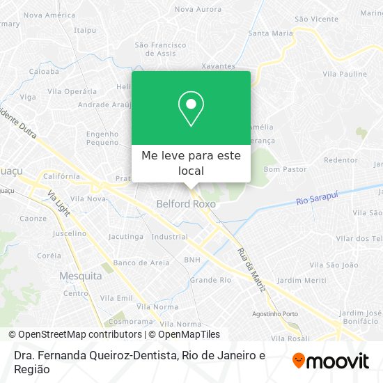 Dra. Fernanda Queiroz-Dentista mapa