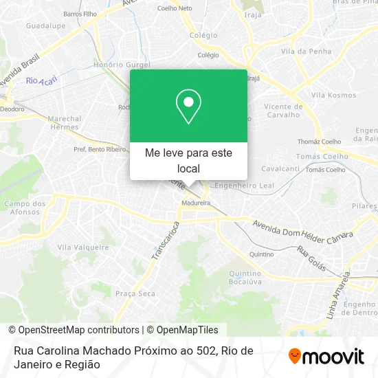 Rua Carolina Machado Próximo ao 502 mapa
