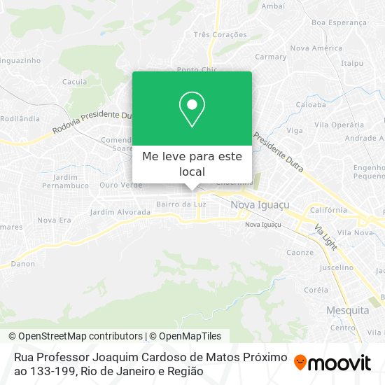 Rua Professor Joaquim Cardoso de Matos Próximo ao 133-199 mapa
