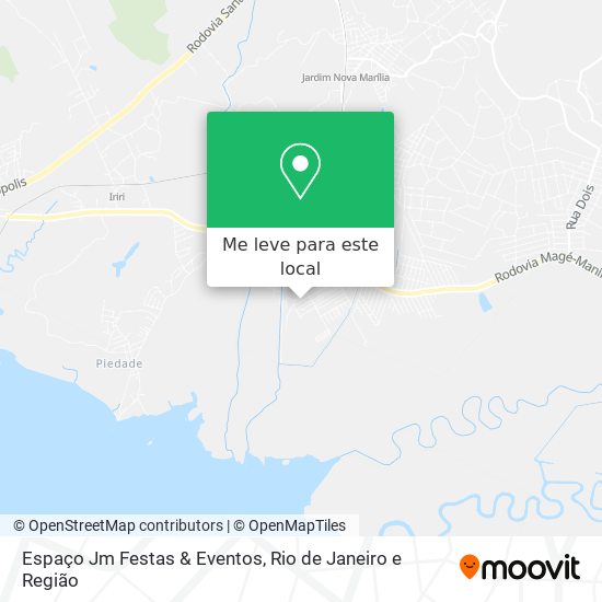 Espaço Jm Festas & Eventos mapa