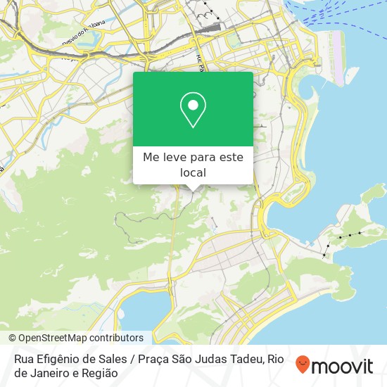 Rua Efigênio de Sales / Praça São Judas Tadeu mapa