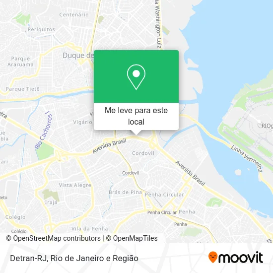 Detran-RJ mapa