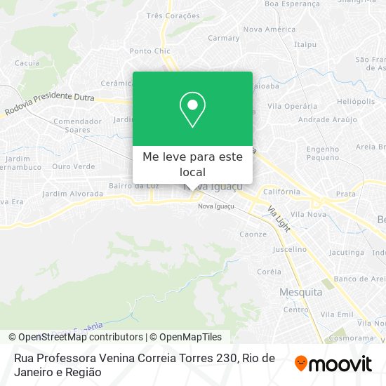 Rua Professora Venina Correia Torres 230 mapa