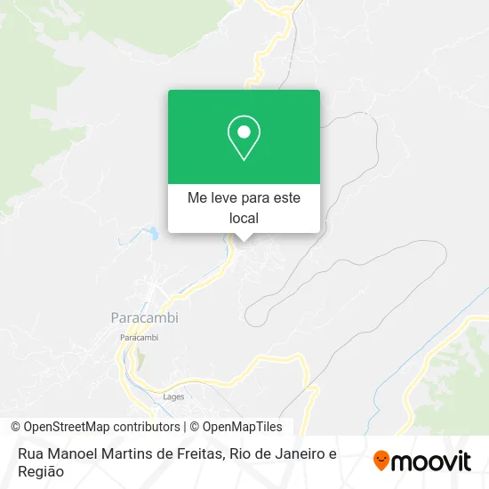 Rua Manoel Martins de Freitas mapa