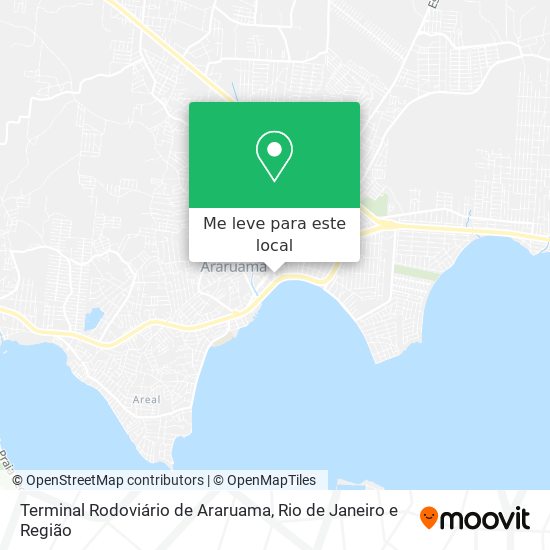 Terminal Rodoviário de Araruama mapa